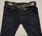 Full Circle Belt in Oak Bark Bridle - British Racing Green