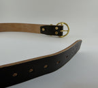 Full Circle Belt in Oak Bark Bridle - British Racing Green