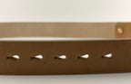 Square Buckle Belt in Oak Bark Bridle Leather - Natural