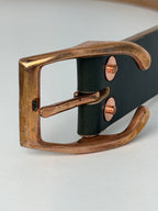 Copper Horseshoe Belt - Oak Bark Racing Green