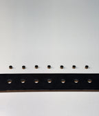 Brass Horseshoe Belt - Oak Bark Bridle Black