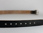 Brass Horseshoe Belt - Oak Bark Bridle Black